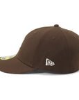 別注 ニューエラ LP 59FIFTY SIDE PATCH UNDER VISOR DETウォルナット