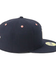 ニューエラ 59FIFTY HEART UNDER VISOR NYネイビー