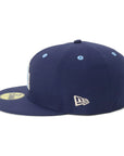 別注 ニューエラ 59FIFTY SIDE PATCH UNDER VISOR LAライトネイビー