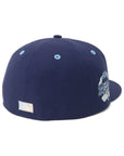 別注 ニューエラ 59FIFTY SIDE PATCH UNDER VISOR LAライトネイビー