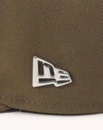 別注 ニューエラ 9FIFTY/ CLOTH STRAP METAL FLAG LOGO モス