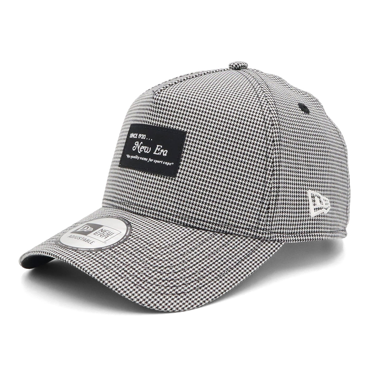 ニューエラ 9FORTY A-FRAME BLACK PATCH ハウンドトゥース/コットン