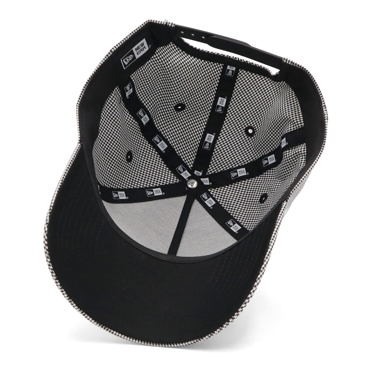 ニューエラ 9FORTY A-FRAME BLACK PATCH ハウンドトゥース/コットン