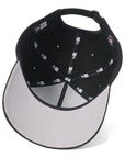 別注 ニューエラ 9FORTY A-FRAME / CLOTH STRAP SIDE PATCH UNDER VISOR NYブラック