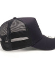 別注 ニューエラ 9FORTY A-FRAME TRUCKER BLACK PATCH ネイビー