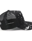 別注 ニューエラ 9FORTY A-FRAME TRUCKER BLACK PATCH ブラックスプラッシュペイント