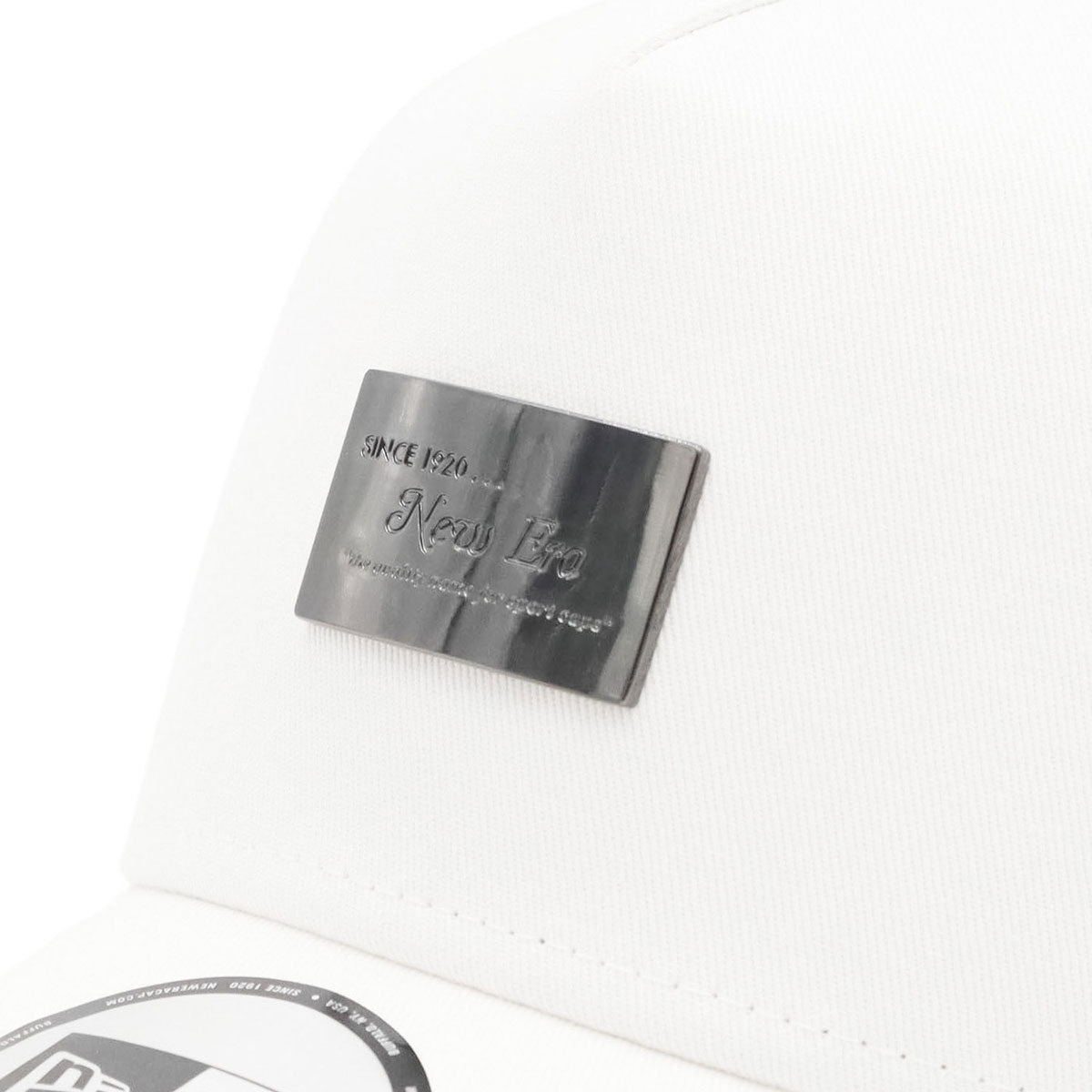 ニューエラキャップ 9forty ホワイト メタリックシルバー ニューエラ キャップ 9FORTY A-FRAME TRUCKER METAL PLATE