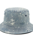 ニューエラ BUCKET-01 SPLASH PAINT DENIM NYウォッシュドデニム